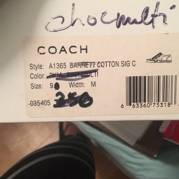 Coach chocolate multi sneakers - Picture 5 of 5